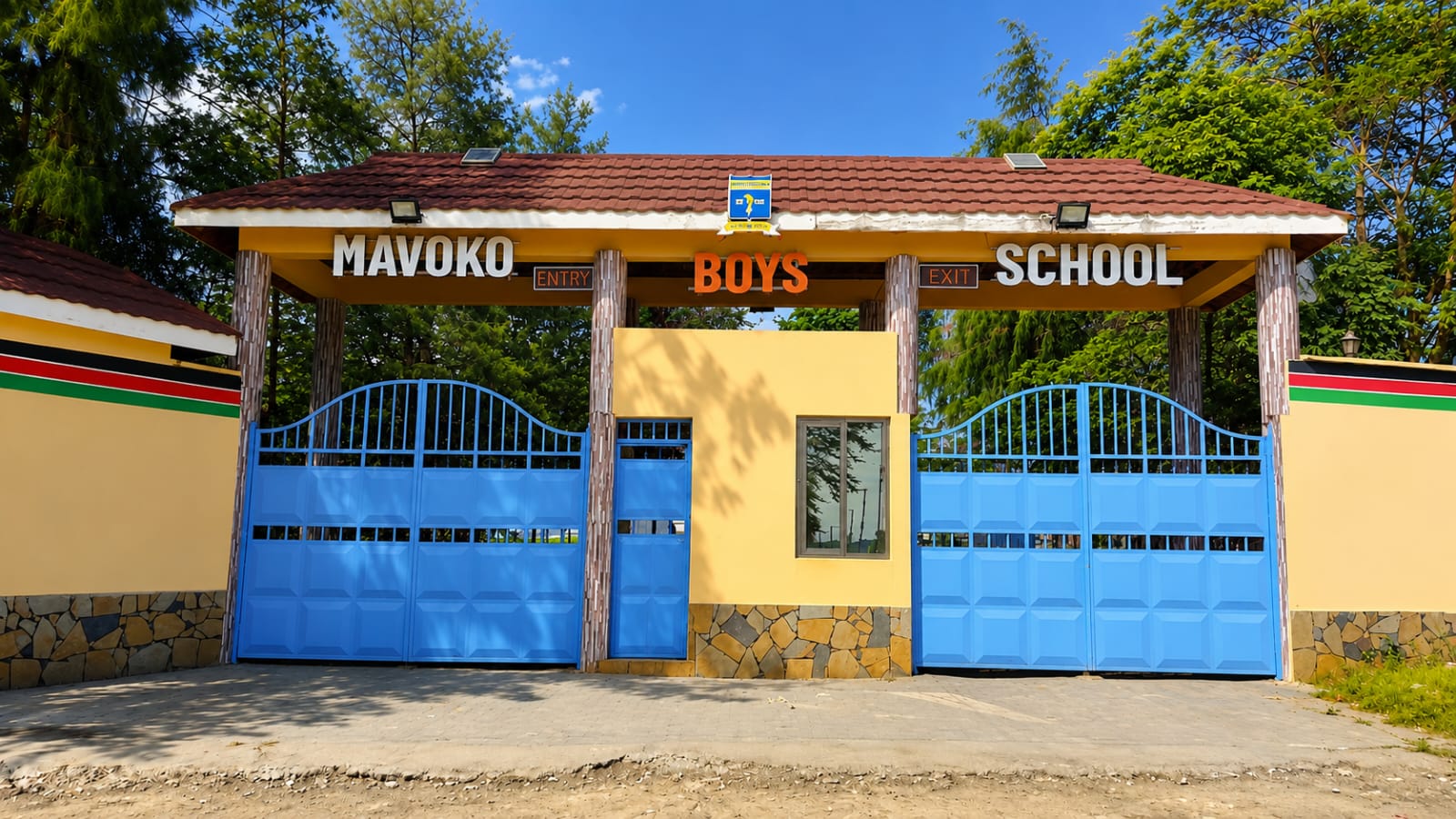 Mavoko Boys School gate entrance - Motto